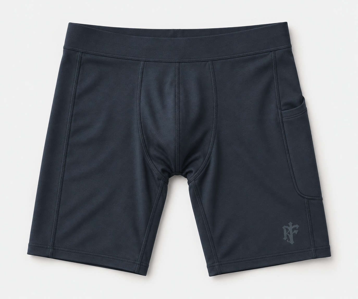 Line Base Short in Midnight, garment product photograph
